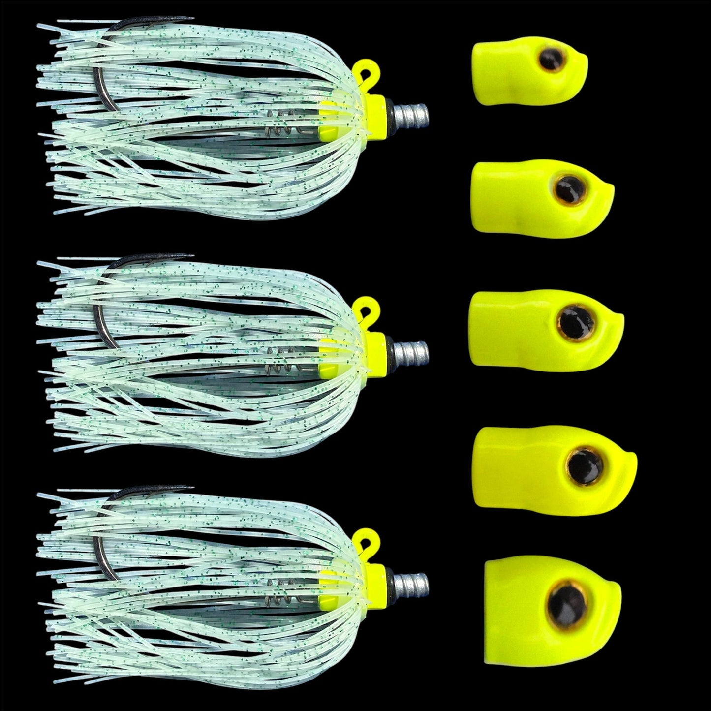 Skirted Screwy Head Jigs